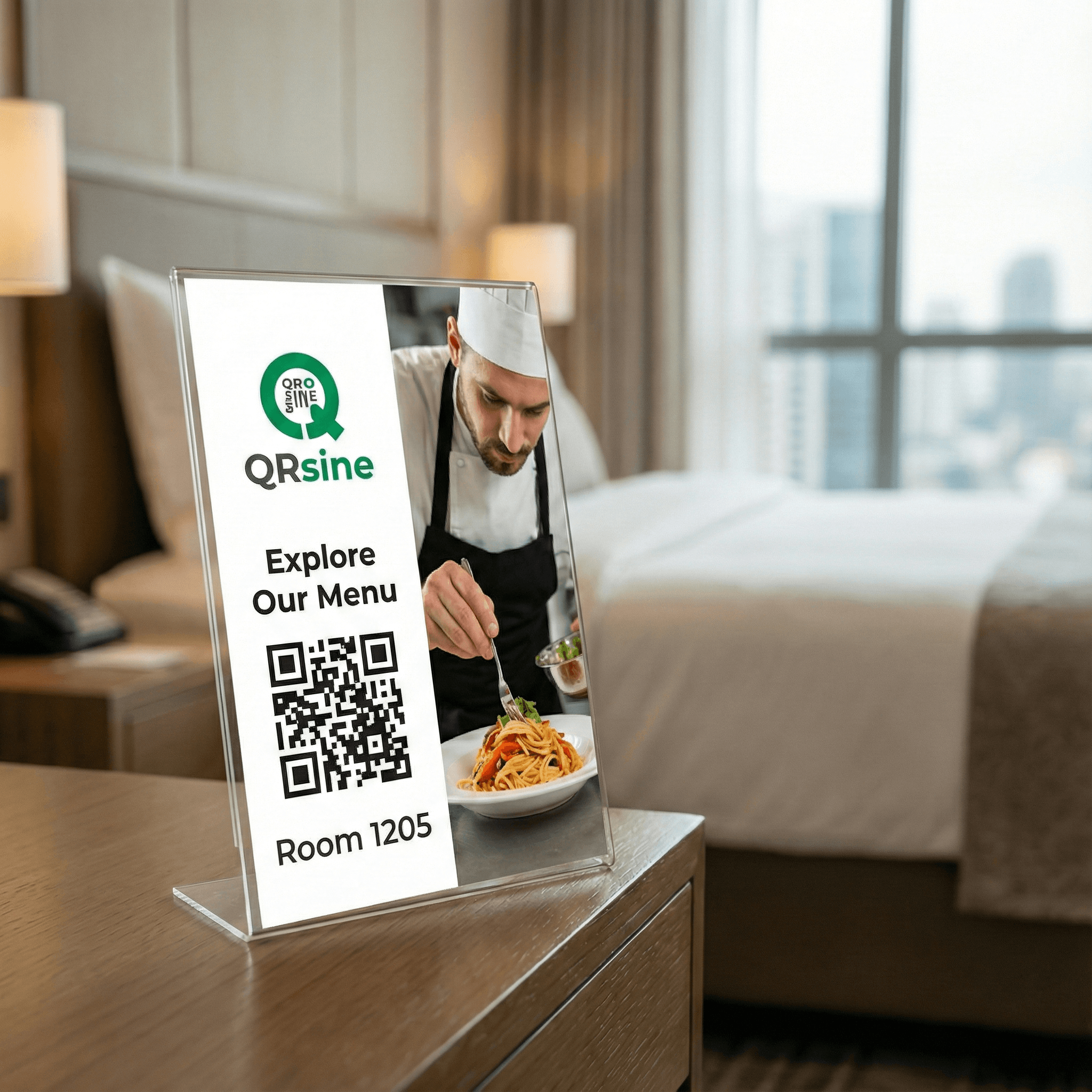 QR code with food photo