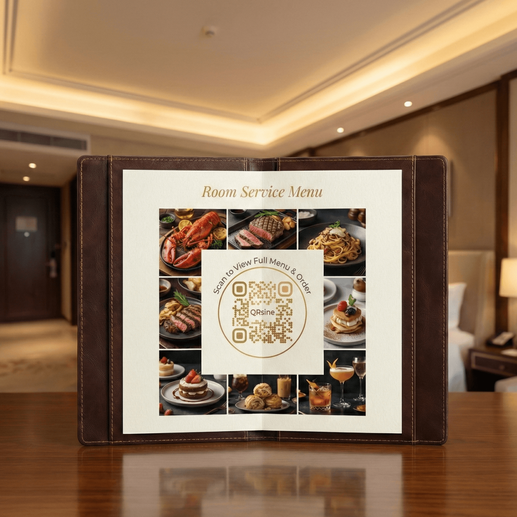 Luxury QR code placement
